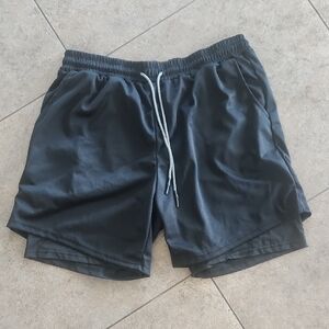 NWOT..Men's Black Athletic Shorts